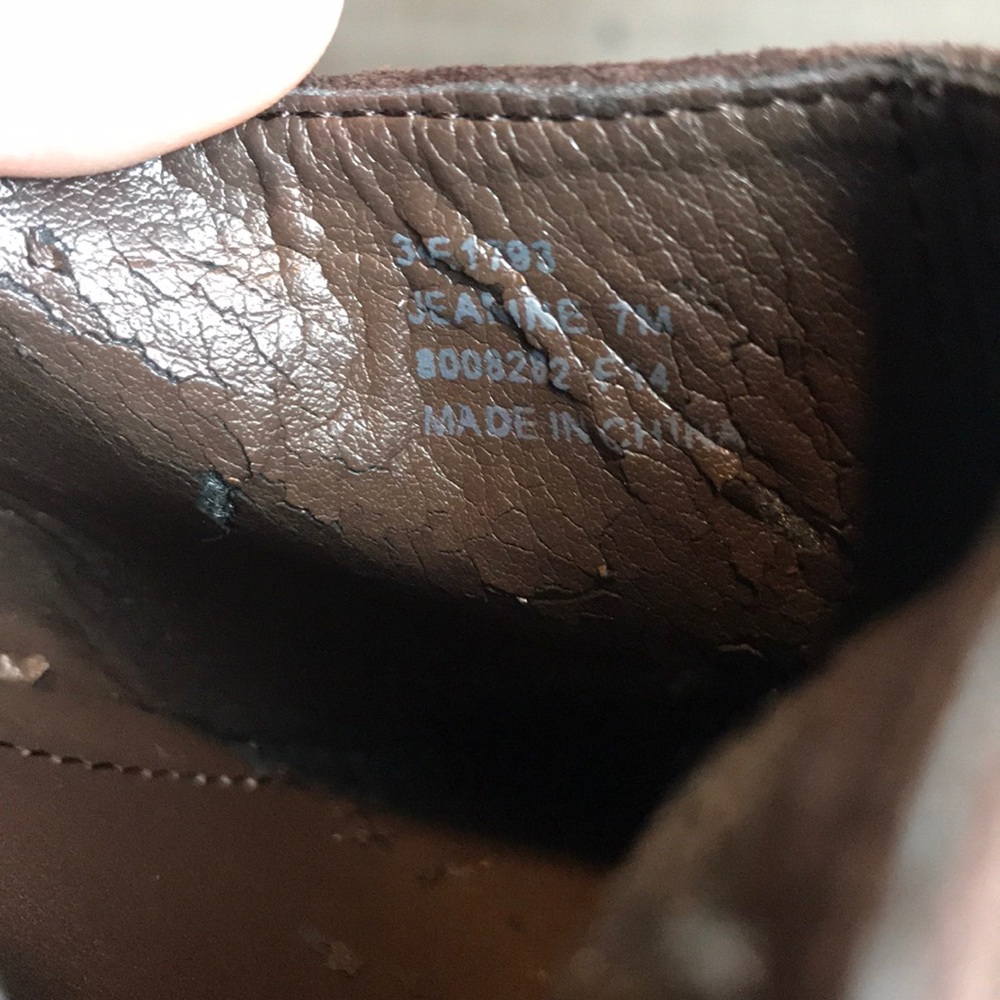 Calvin Klein size 7 brown suede leather heels - Picture 8 of 8